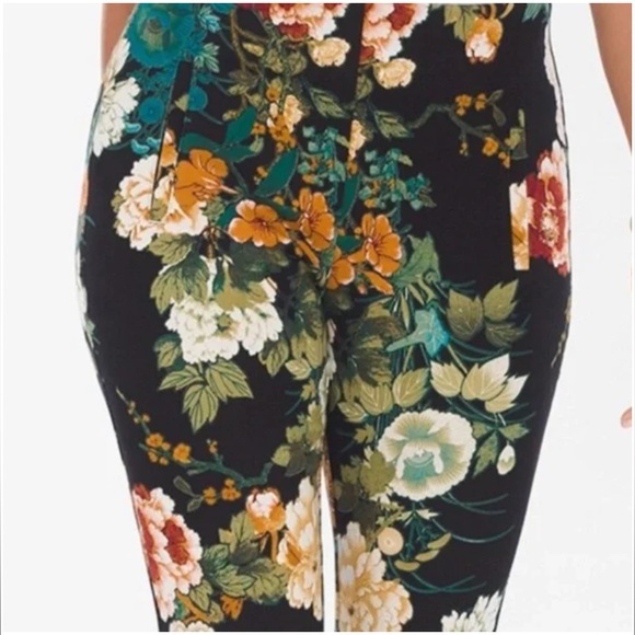 Chico’s So Slimming Juliet Floral Ankle Pants Size 2.5 (size 14) - Picture 4 of 9